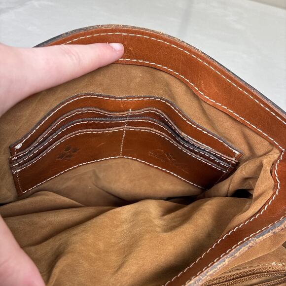 PATRICIA NASH Medium Leather Backpack Vintage Benefits Charity - Picture 15 of 16